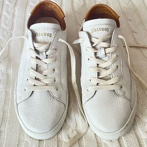 Soludos White Textured Sneakers